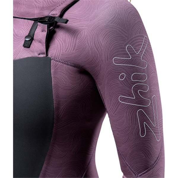 Zhik Dames Ola 4/3mm Chest Zip Wetsuit STM-2500-W-BLO - Winter Bloom